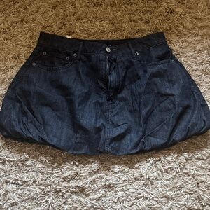 American eagle Dark Denim Mini bubble Skirt